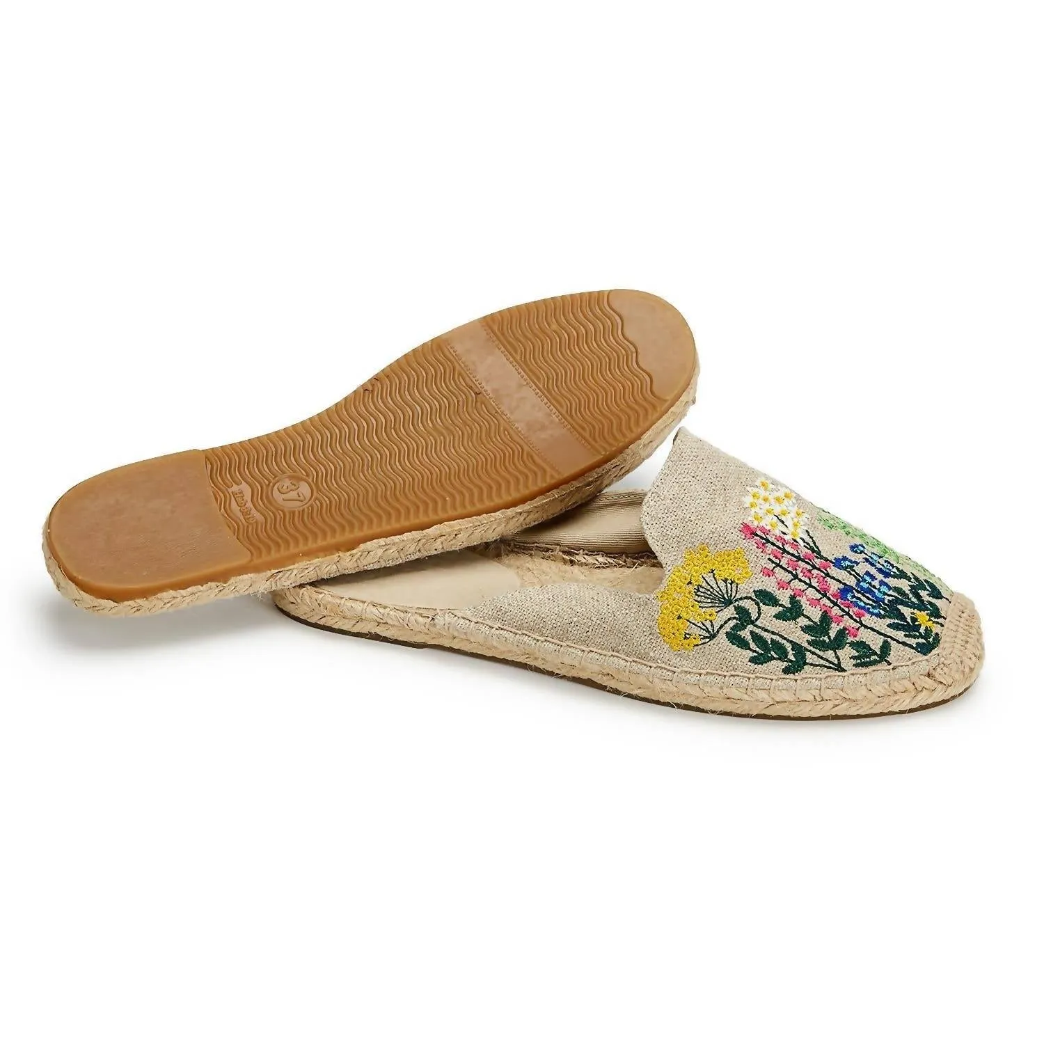 2 Chic - Women's Embroidered Floral Espadrilles