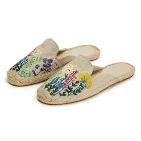 2 Chic - Women's Embroidered Floral Espadrilles