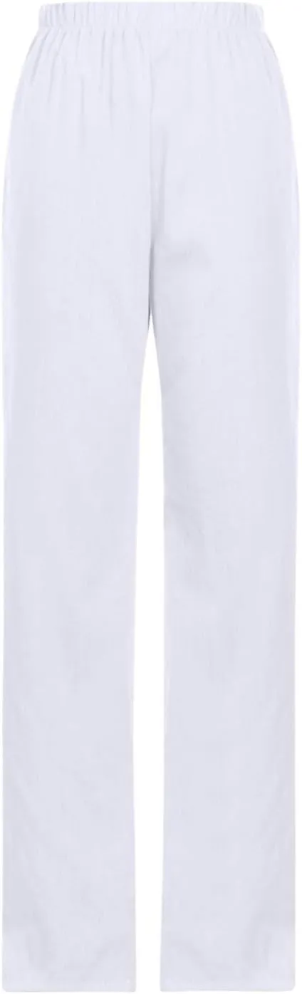 ADHOWBEW Women Linen Pants Vacation Relaxed Fit Spring 2025 Travel Flowy Casual Trendy Dressy Trousers