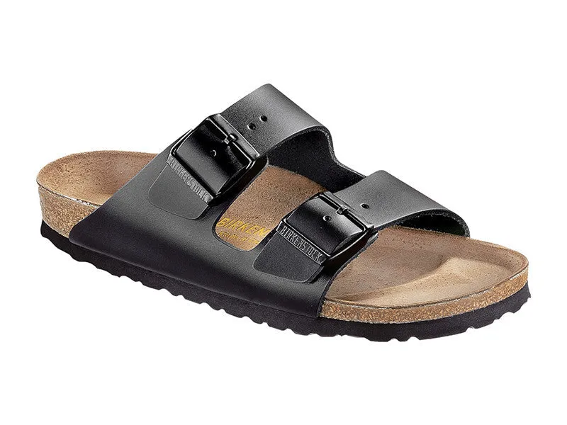 Birkenstock Arizona Black Smooth Leather Sandals