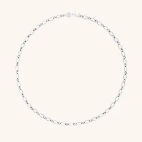 Bold Link Chain Necklace in Silver