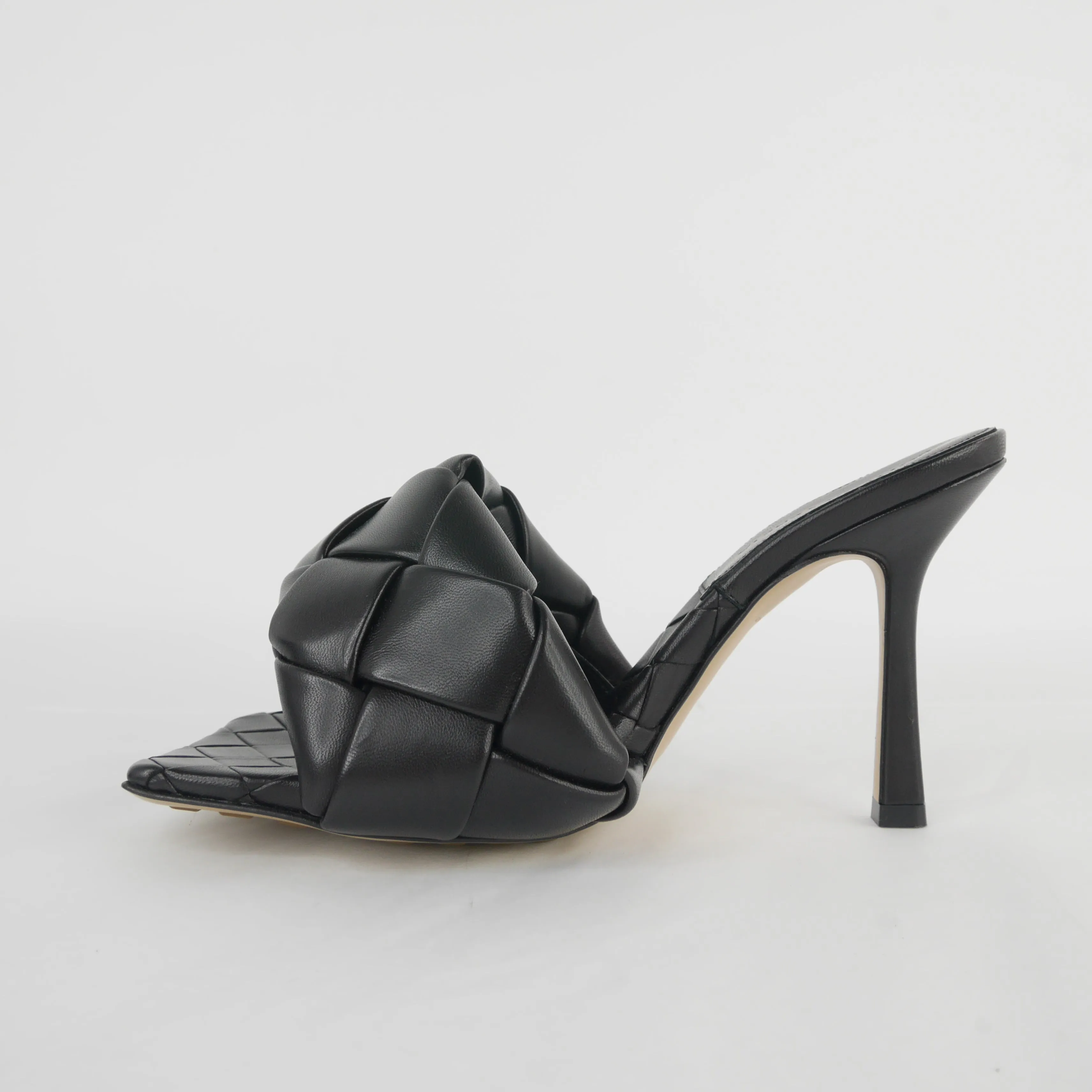 Bottega Veneta Lido Heels Sandals Black 36