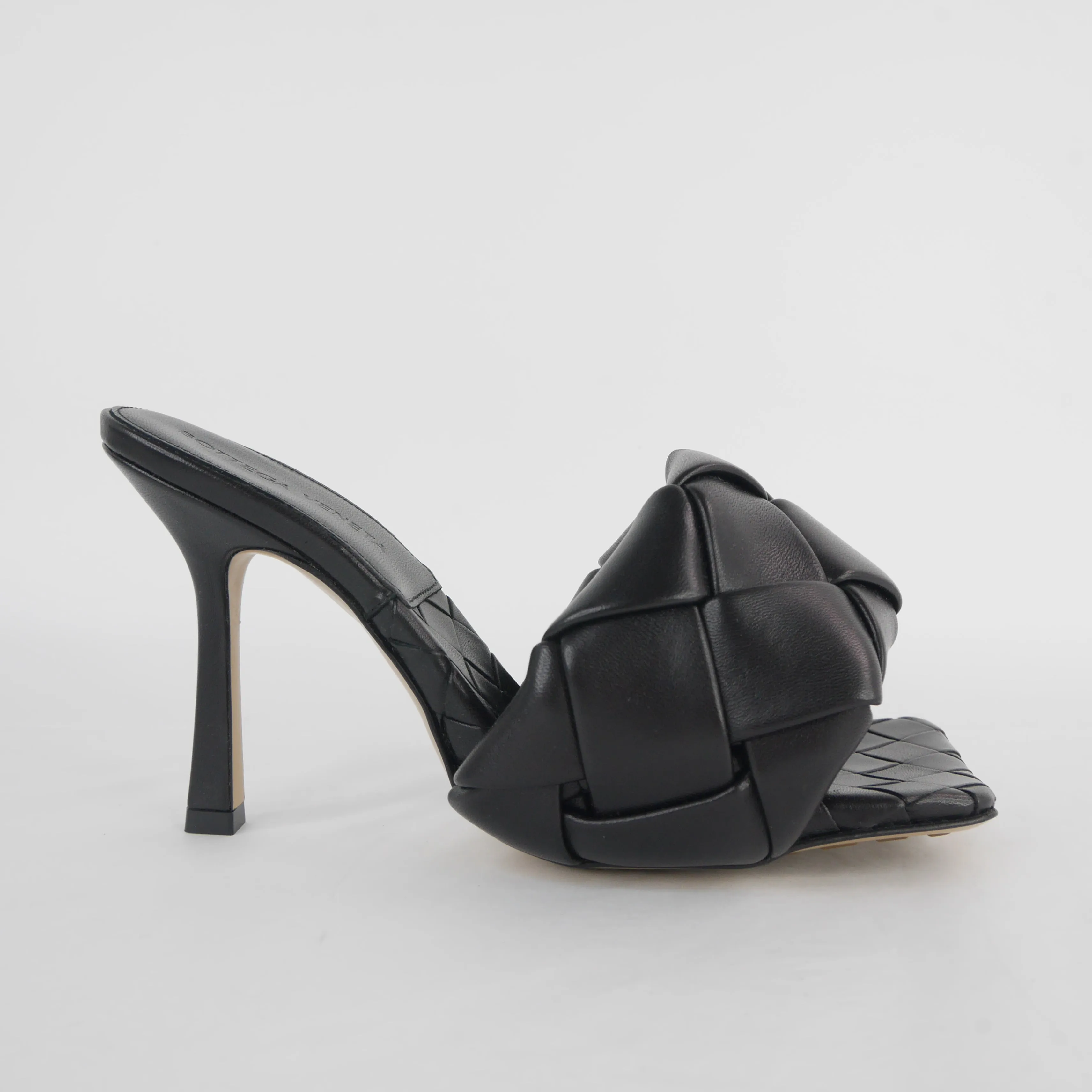 Bottega Veneta Lido Heels Sandals Black 36