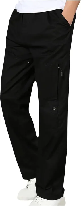 Cargo Pants for Men Relaxed Fit Straight Sweatpants Casual Joggers Athletic Pants with Pockets Cycling Climbing