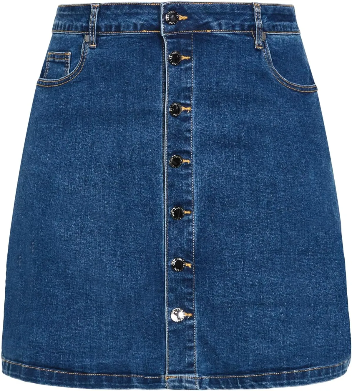 City Chic Women's Plus Size Island Denim Skirt