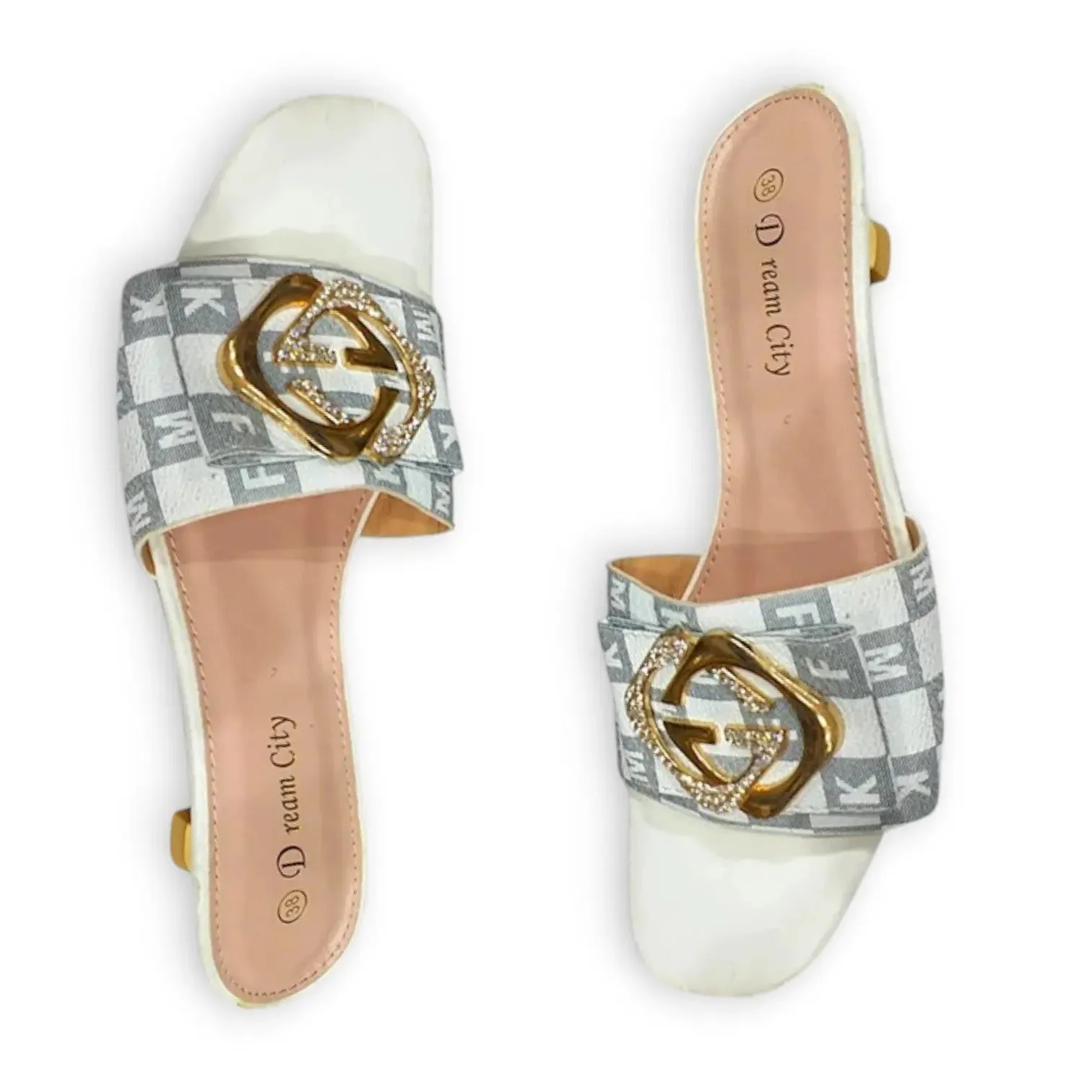 Dream City Women's Logo-Embellished Slide Sandal