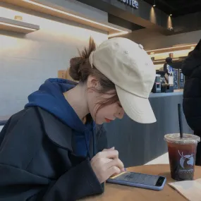 Hat Female Trendy Student Minimalist Sun Protection