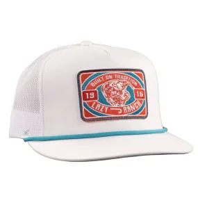 Lazy J Ranch White Round Pen Classic Rope Trucker Hat