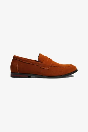 Loafers Semsket Skinn - Brun