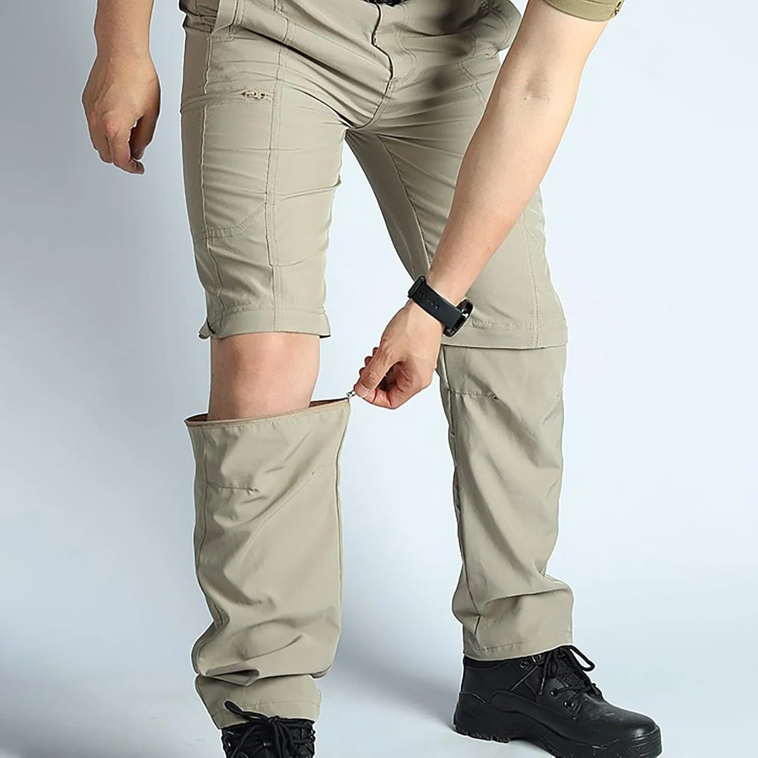 Men's Cargo Pants Wide Leg Pockets Elastic Waist Slim Legs Comfortable Leisure Style Summer Comfy Fashion Trousers