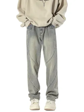 Men's Relaxed Fit Straight Leg Jeans - Czech Jeans