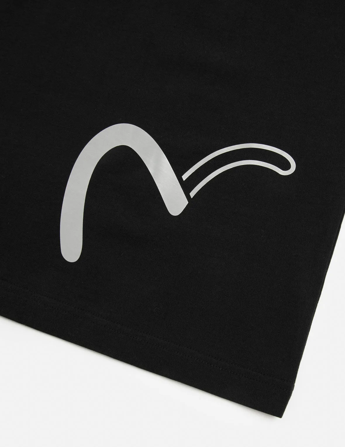 Reflective Seagull Print Regular Fit T-shirt