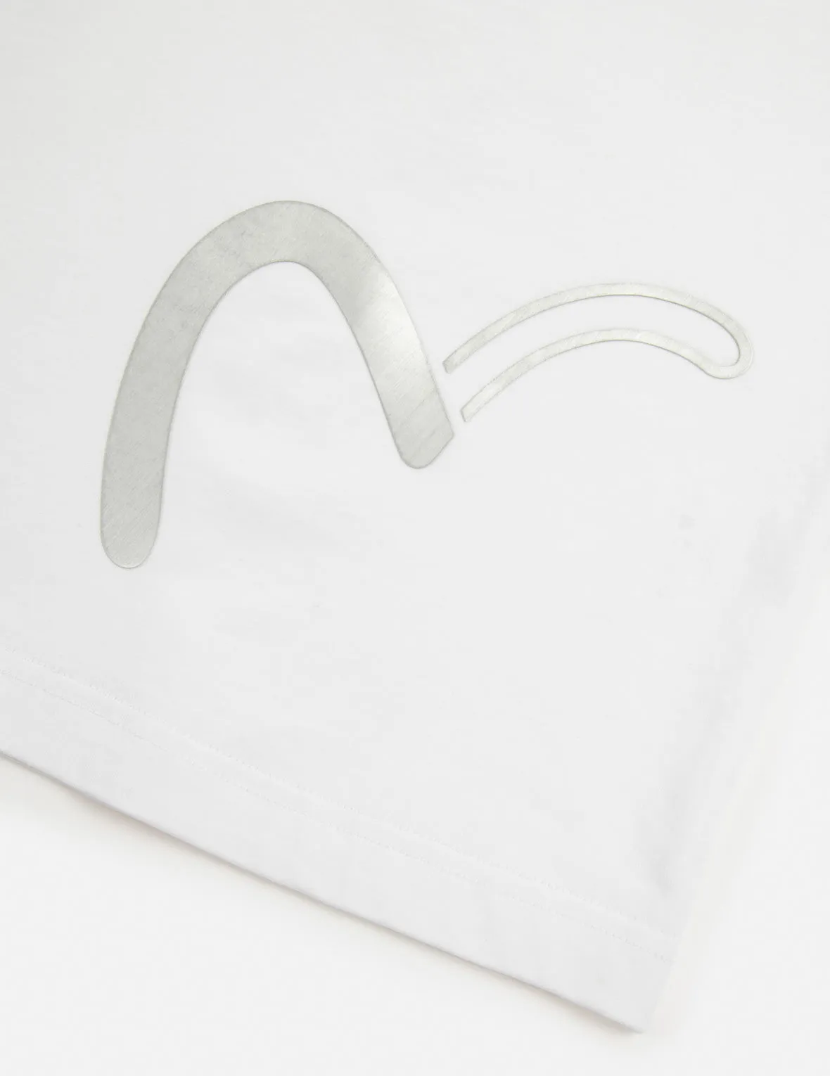 Reflective Seagull Print Regular Fit T-shirt