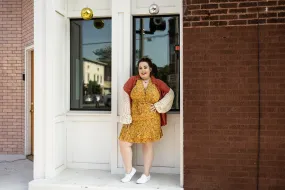 shonda dress in mustard