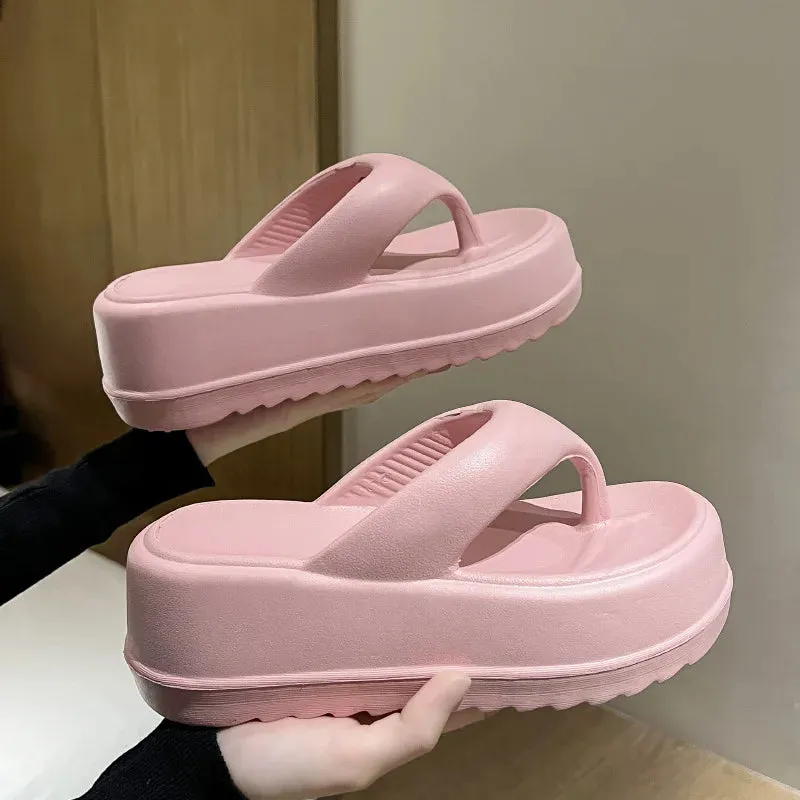 Stylish Women Platform Sandals EVA Heels Flip-Flops Cloud Slippers