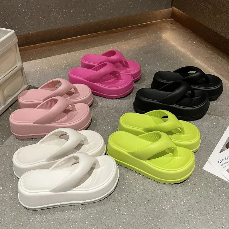 Stylish Women Platform Sandals EVA Heels Flip-Flops Cloud Slippers