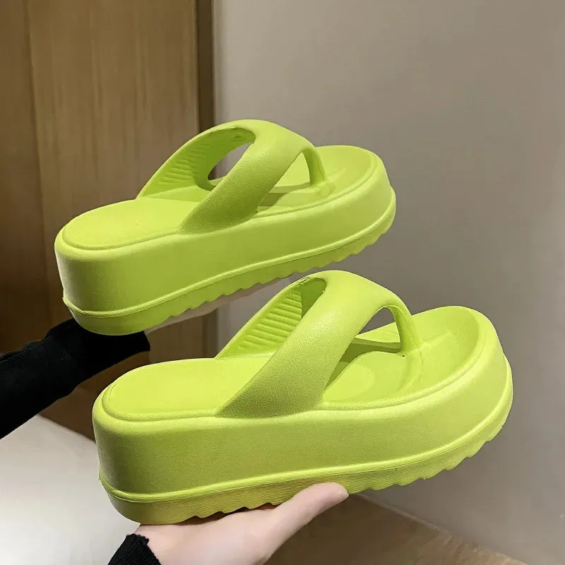 Stylish Women Platform Sandals EVA Heels Flip-Flops Cloud Slippers