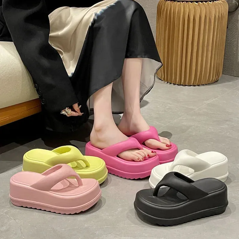 Stylish Women Platform Sandals EVA Heels Flip-Flops Cloud Slippers