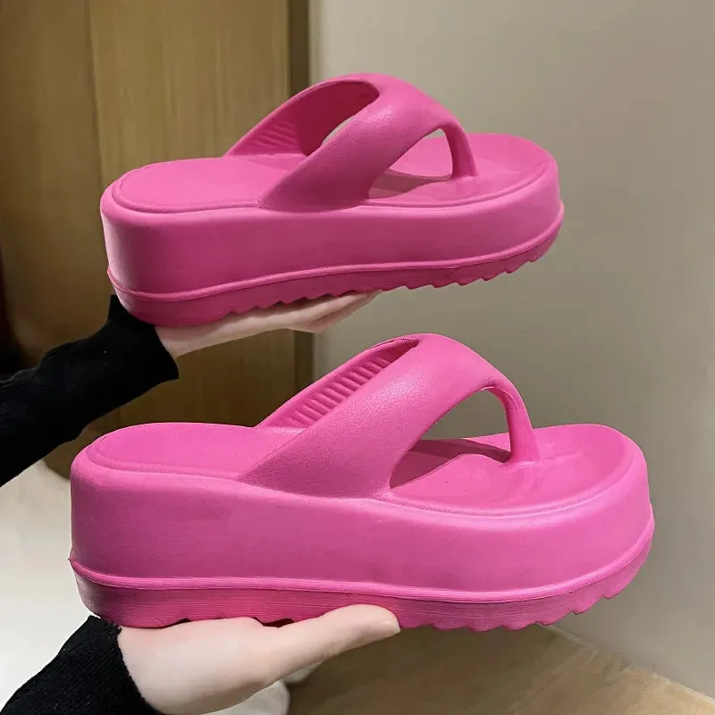 Stylish Women Platform Sandals EVA Heels Flip-Flops Cloud Slippers