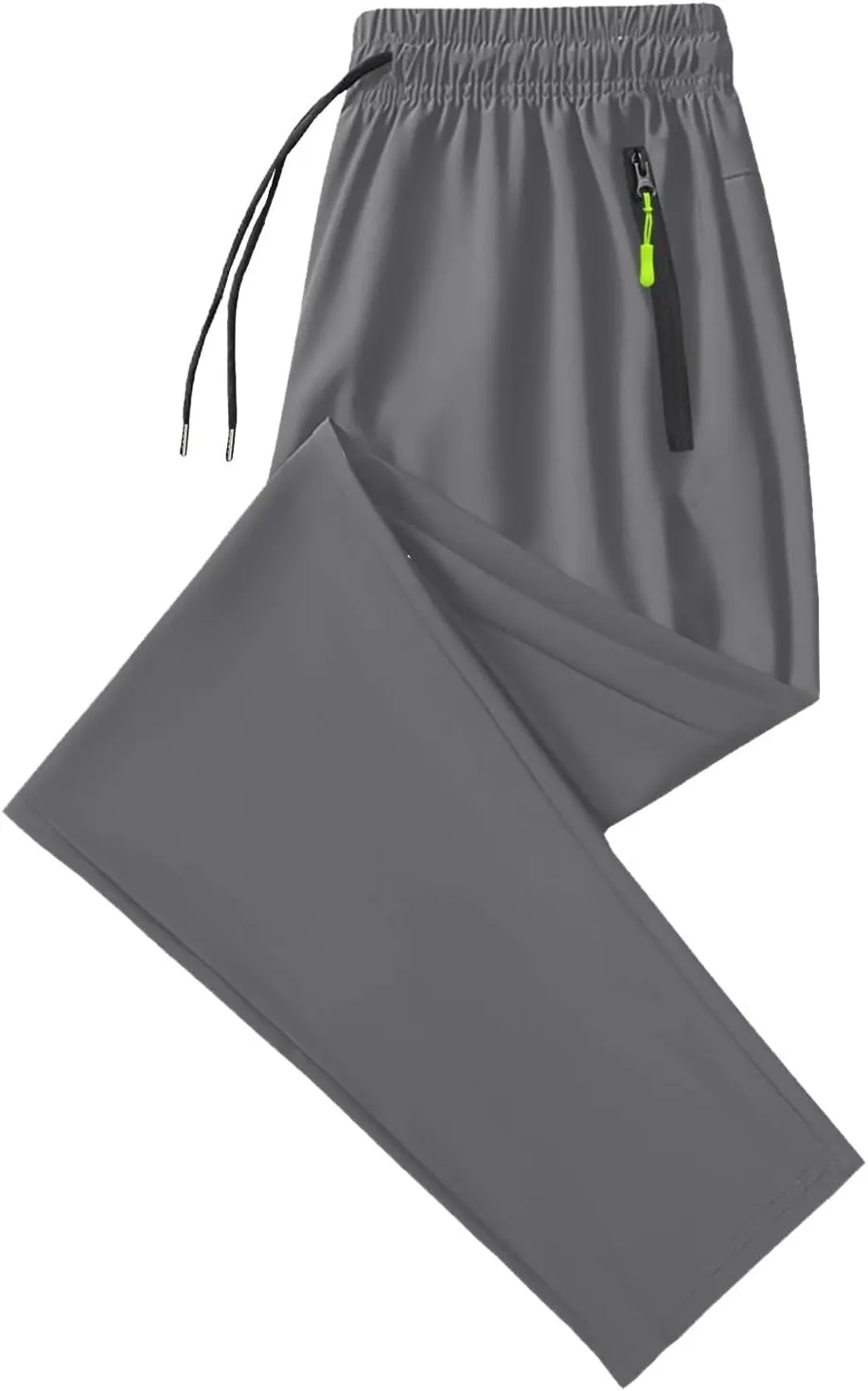 Summer Pants for Men Sweatpants Elastic Waist Drawstring Zipper Slim Leg Comfortable Soft Fit Summer Trendy Trousers
