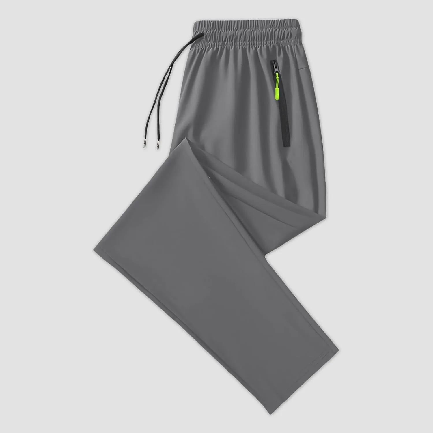 Summer Pants for Men Sweatpants Elastic Waist Drawstring Zipper Slim Leg Comfortable Soft Fit Summer Trendy Trousers
