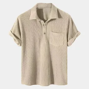 Textured Short Sleeve Shirt - Cross & Crown
