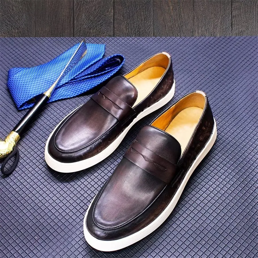 Veltique Croctex Luxe Business Loafers
