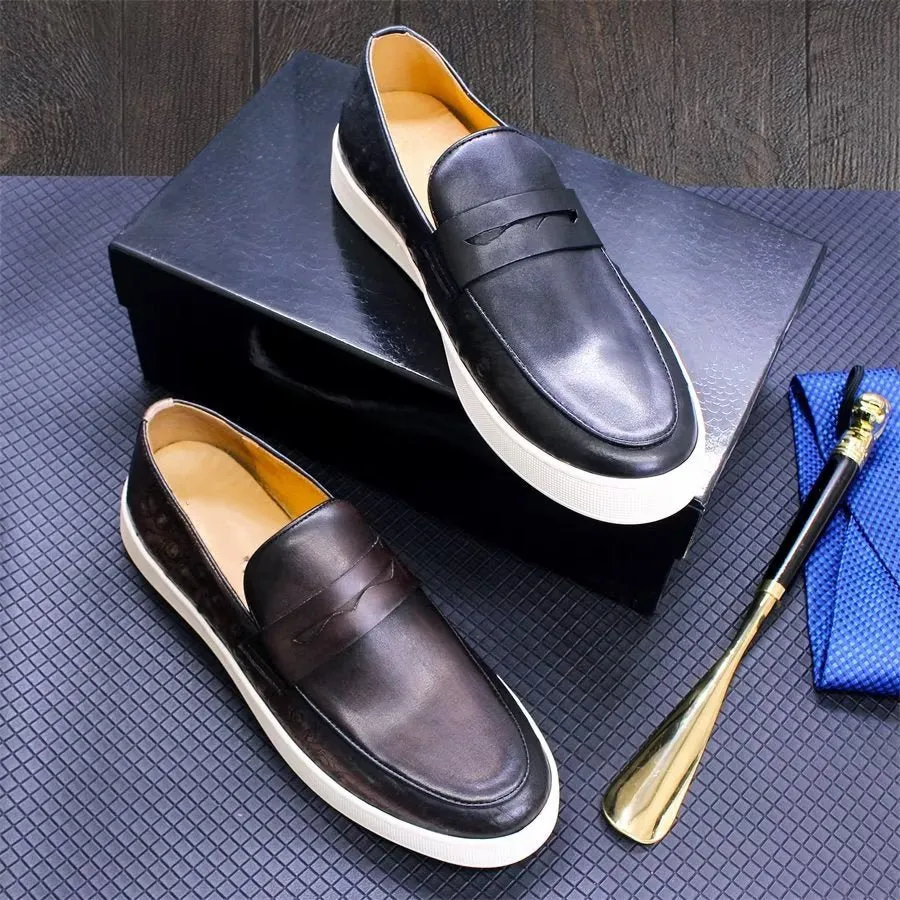 Veltique Croctex Luxe Business Loafers