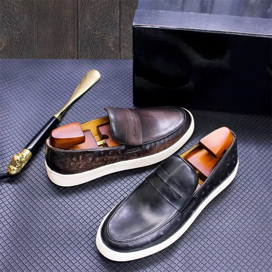 Veltique Croctex Luxe Business Loafers